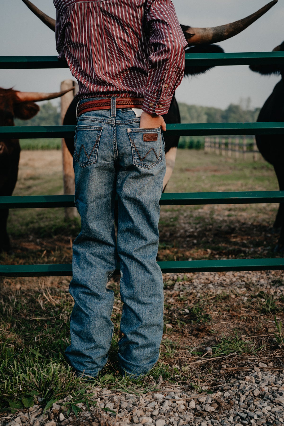 'Luke' Wrangler Boys Retro Relaxed Bootcut Jeans