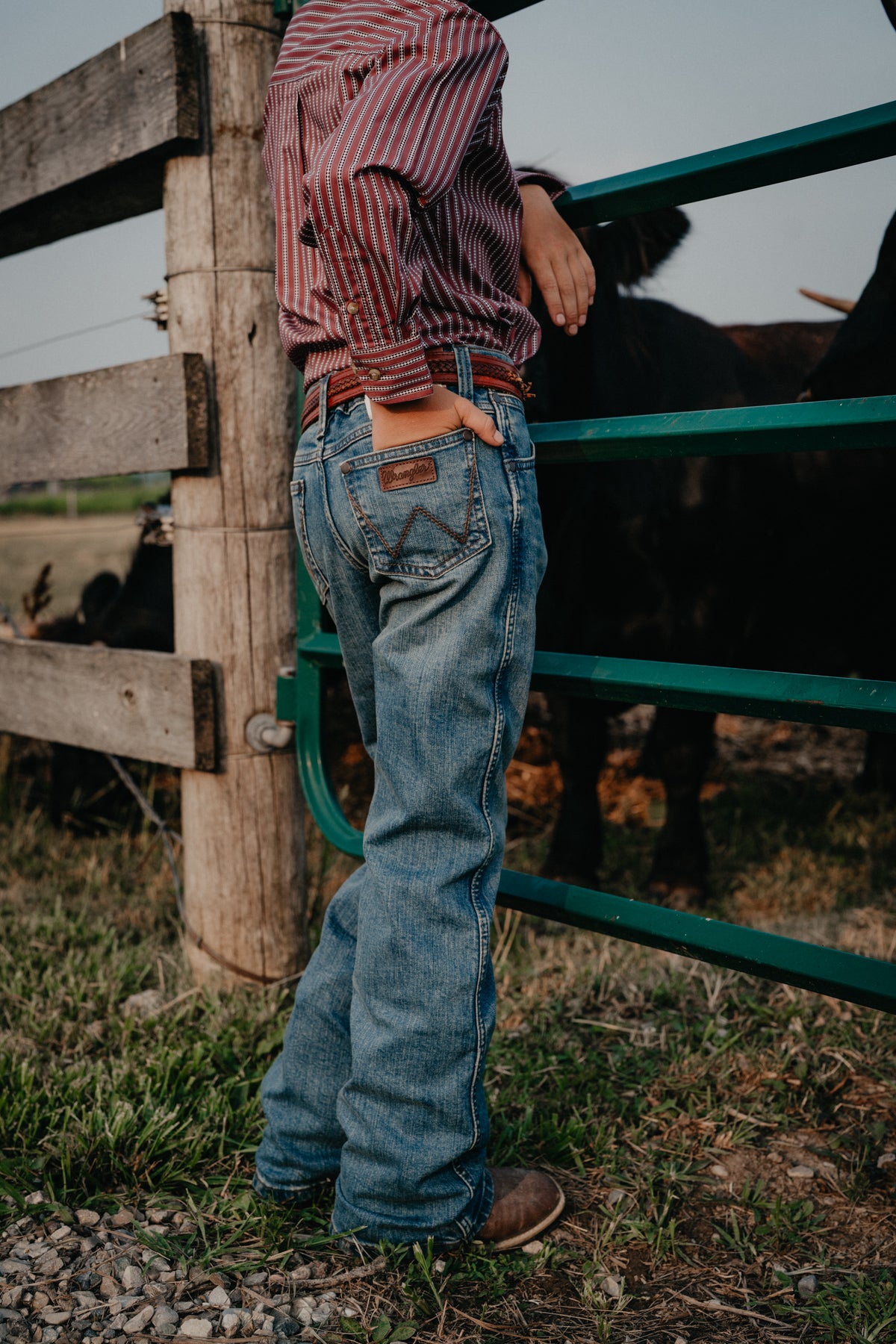 'Luke' Wrangler Boys Retro Relaxed Bootcut Jeans