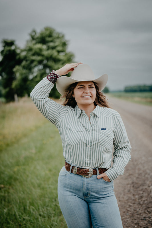 'Kaite' Wrangler Long Sleeve Pearl Snap (S-XXL)