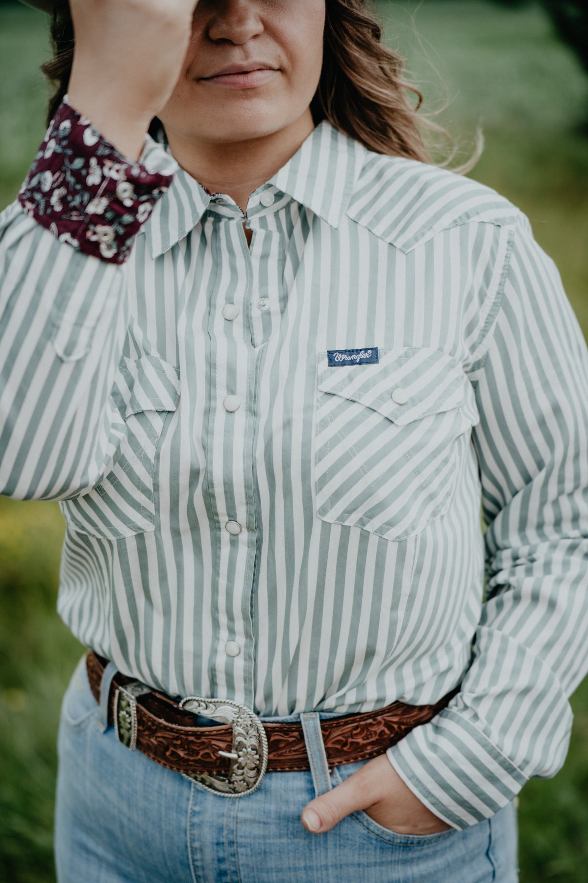 'Kaite' Wrangler Long Sleeve Pearl Snap (S-XXL)