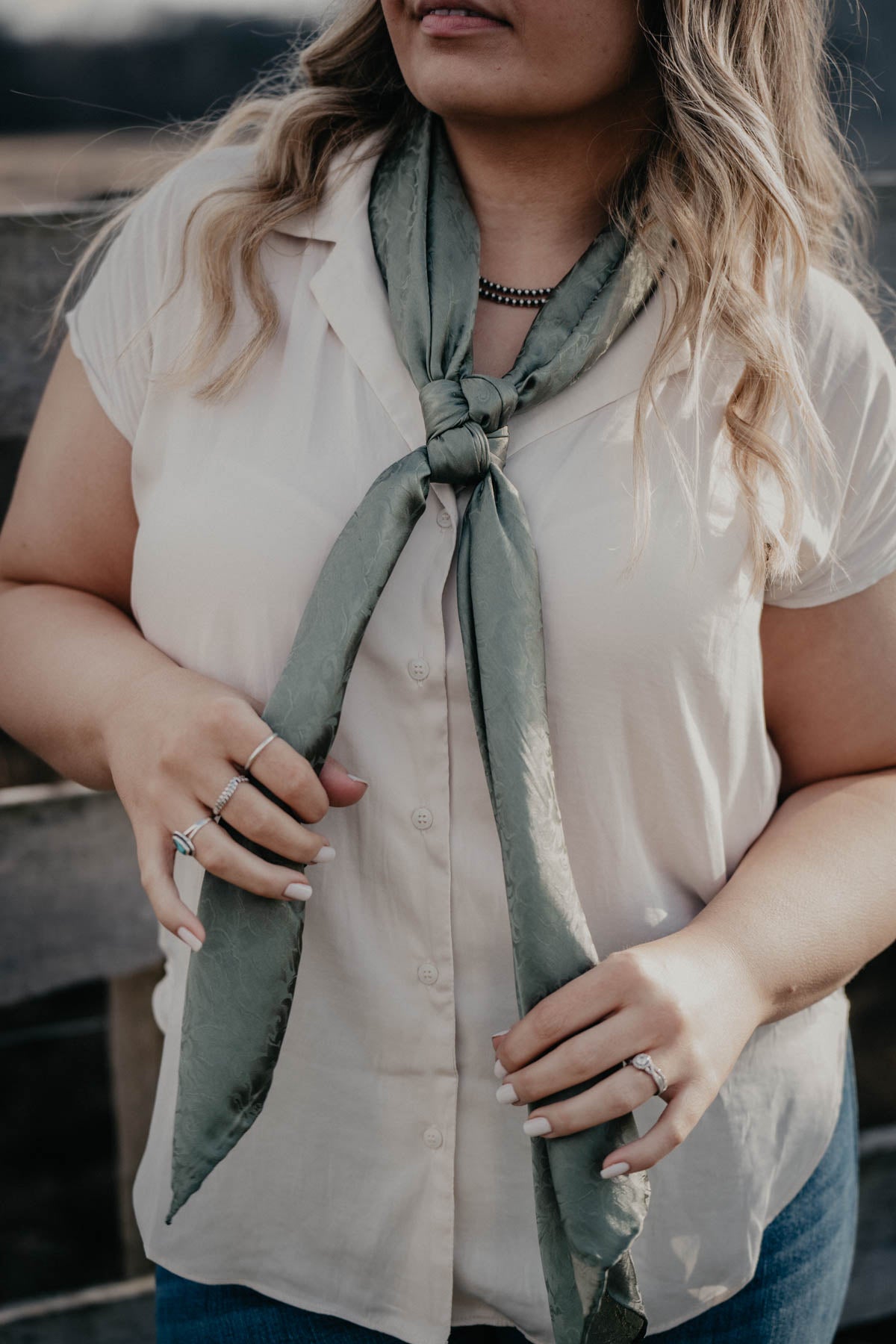 Jacquard 42" X-Large Silk Wild Rag (Multiple Colours)