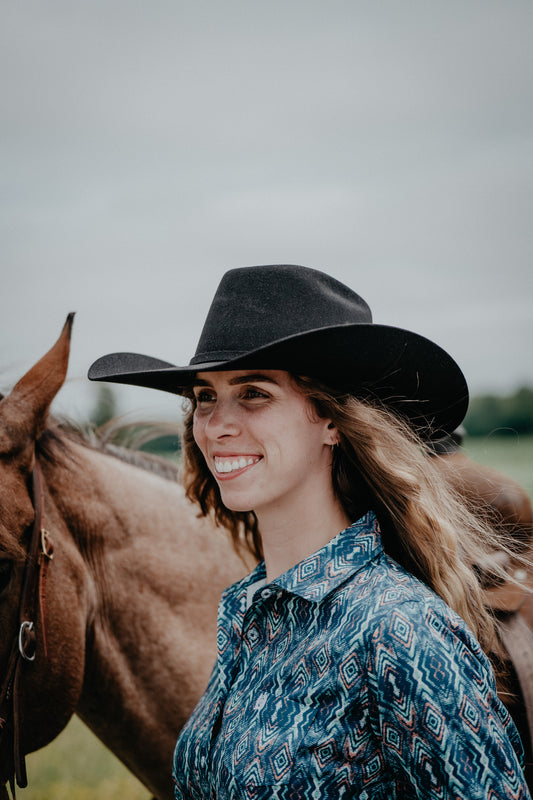 'The SP' 6X Felt Cowboy Hat by Cody Johnson X Resistol (Black)