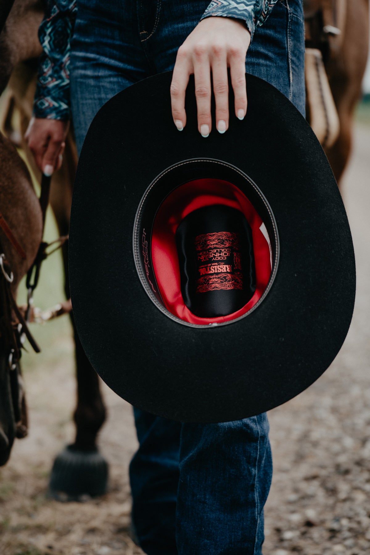 'The SP' 6X Felt Cowboy Hat by Cody Johnson X Resistol (Black)