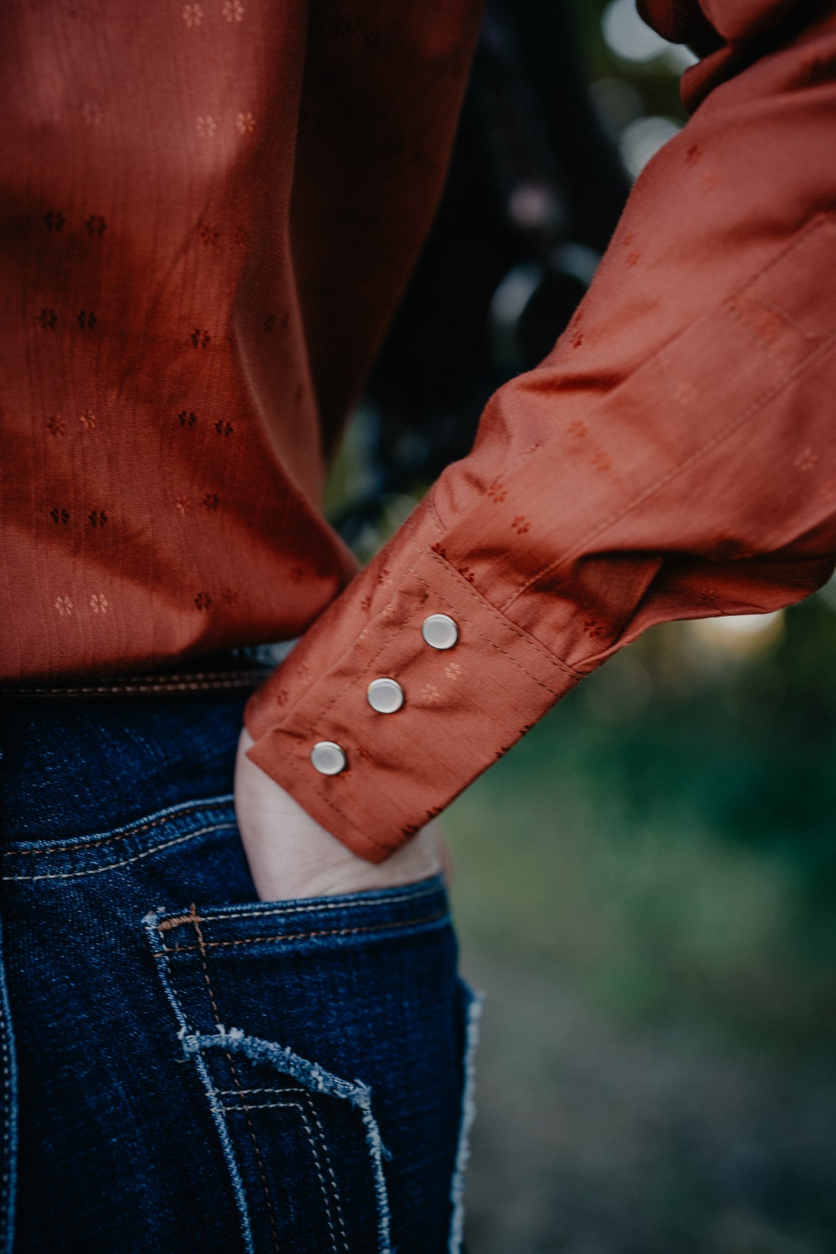 'Cimarron' Women's Rust Pearl Snap by Ely Cattleman