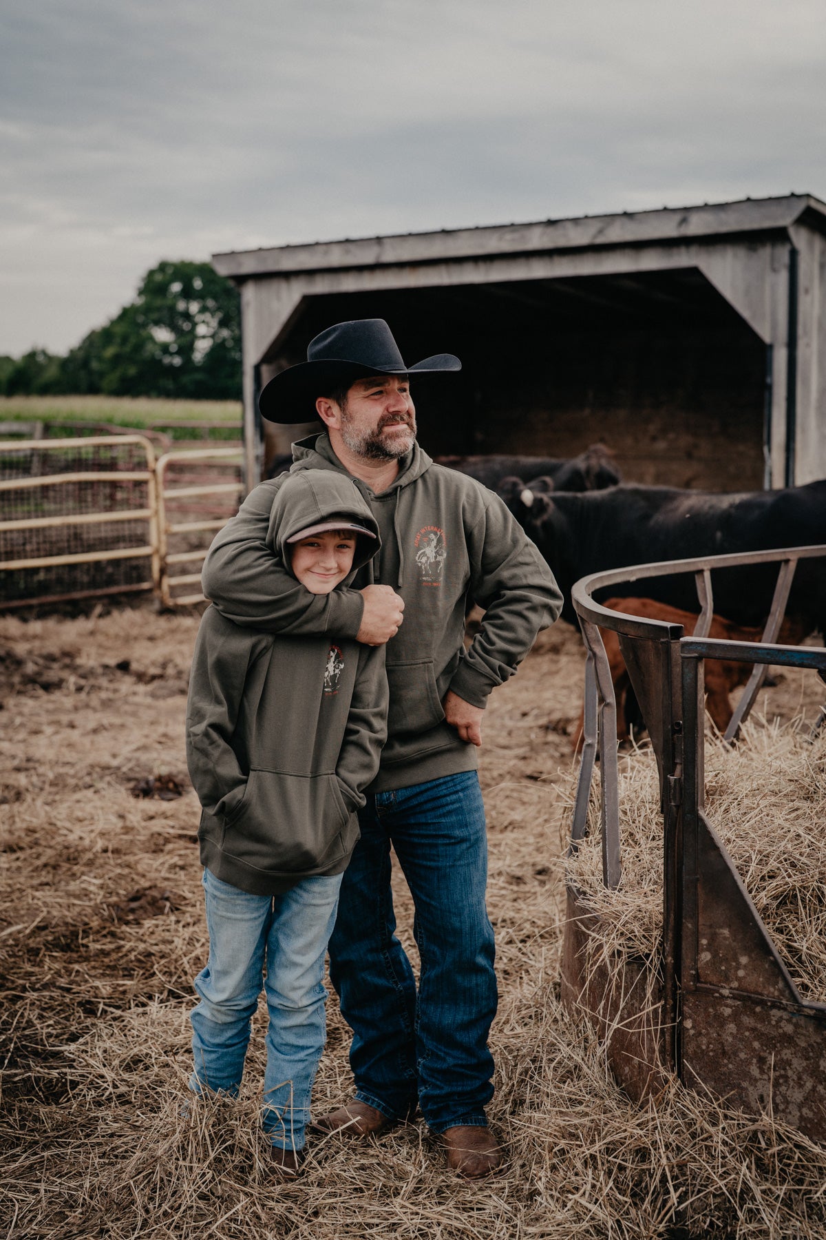 'International Rodeo JR' Boy's Olive Green Hoodie by Ariat