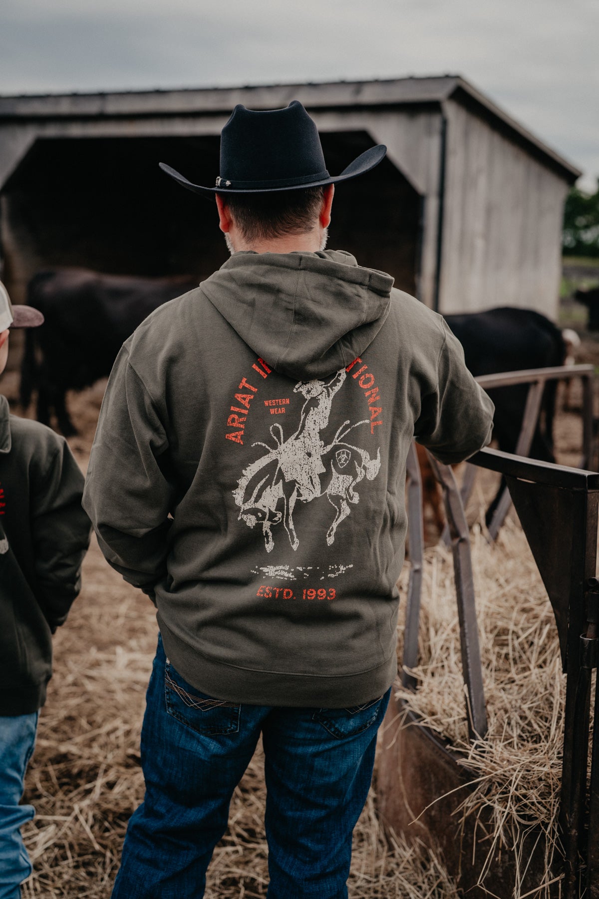 International Rodeo' Men's Olive Green Ariat Rodeo Hoodie