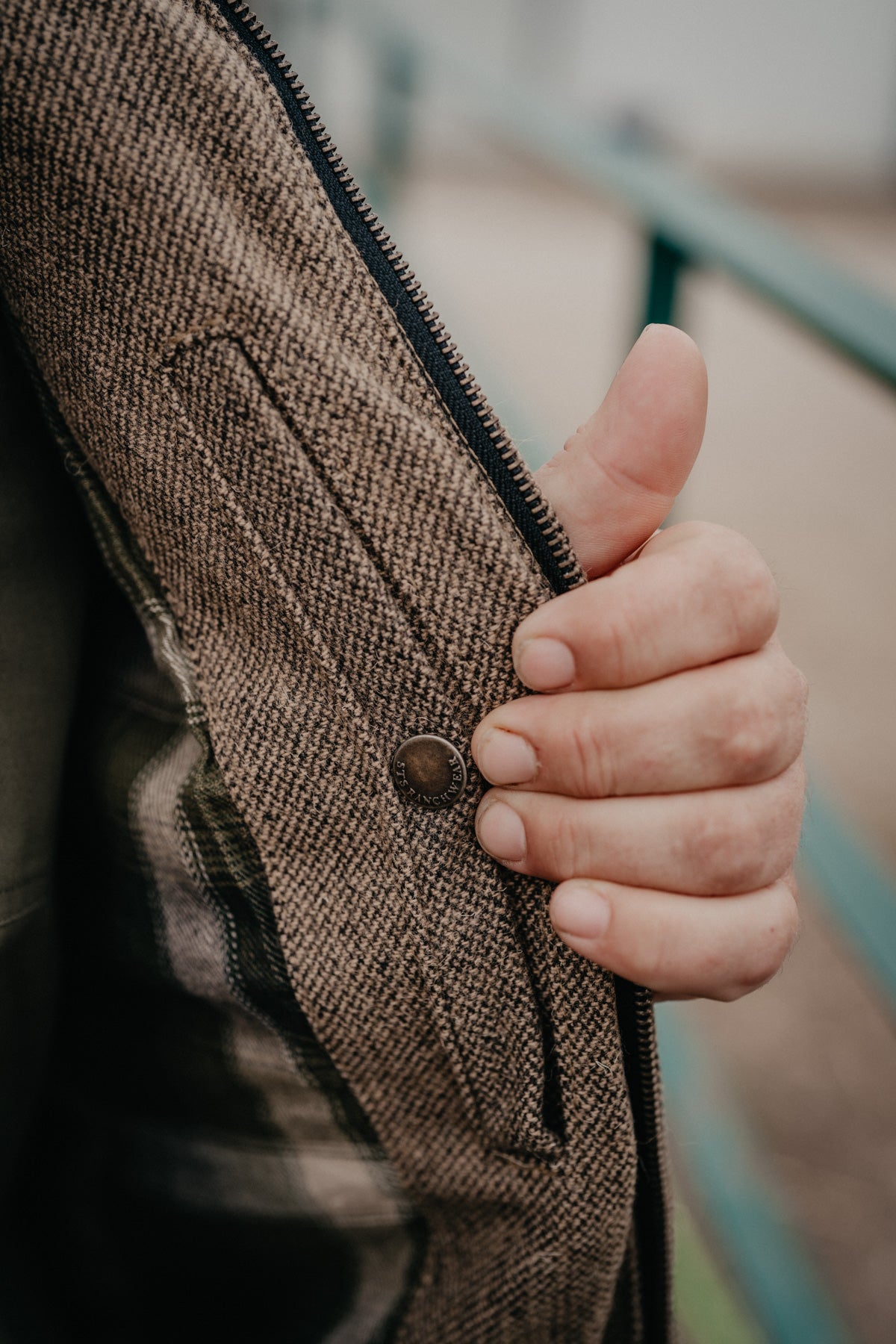 'Homesteader' Men's Heather Brown Wool Jacket by STS Ranchwear