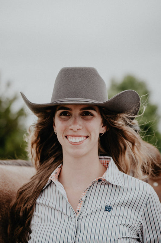 '9th Round' 3X Felt Cowboy Hat Cody Johnson X Resistol (Granite)