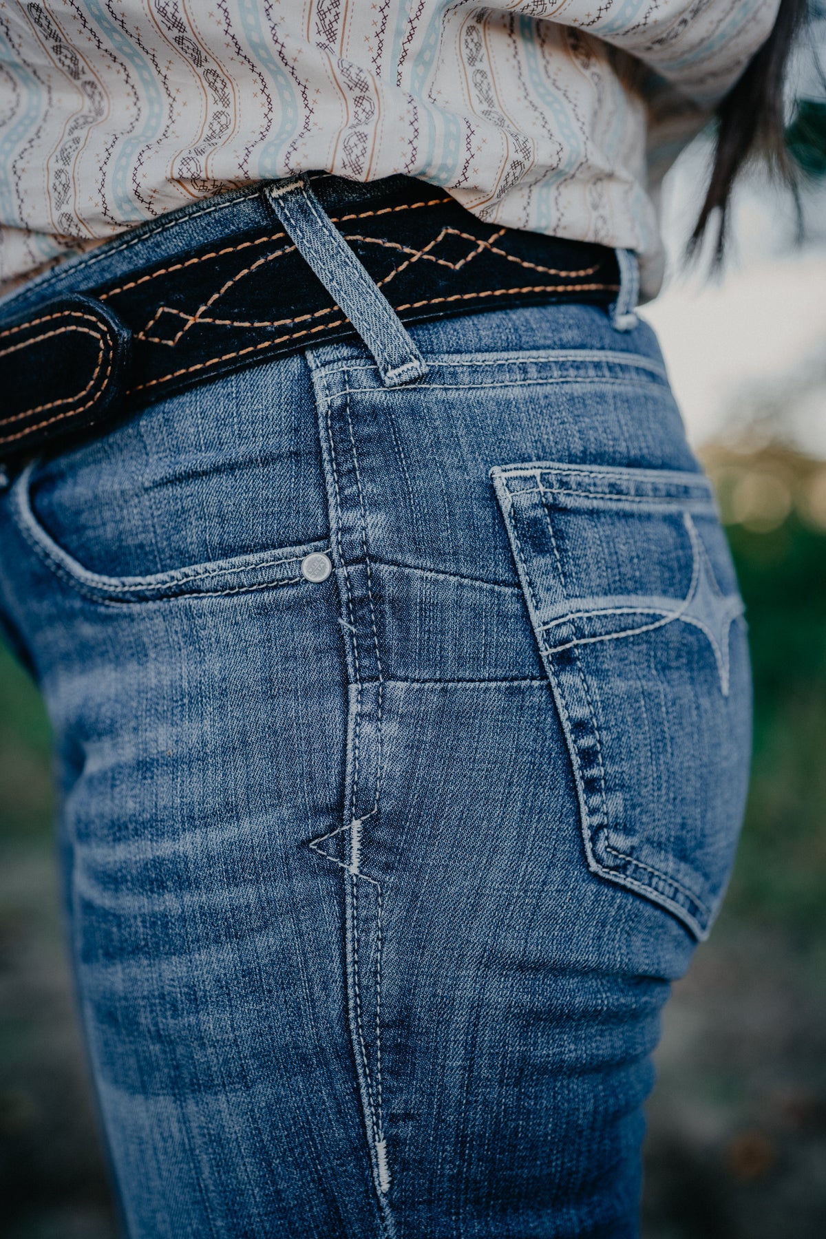 'Iyla' Dark Wash Perfect Rise Bootcut by Ariat