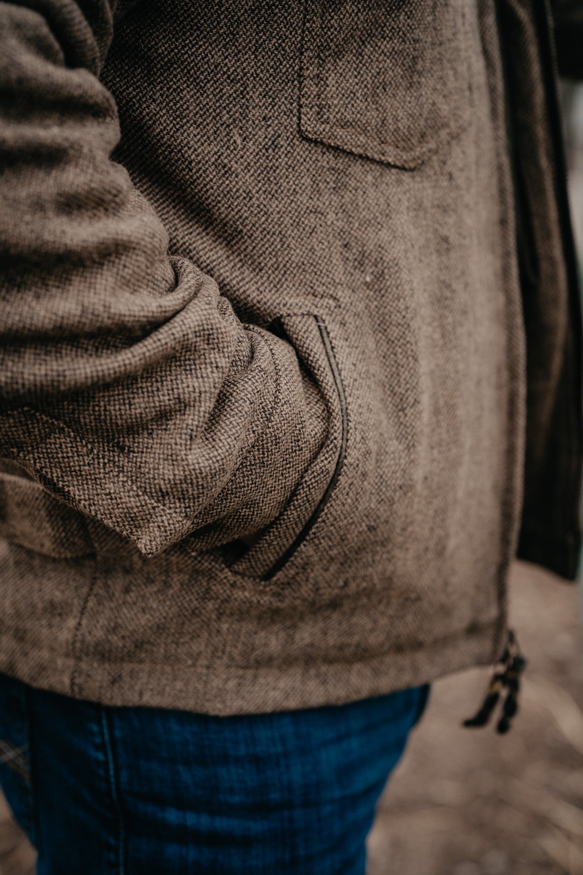 'Homesteader' Men's Heather Brown Wool Jacket by STS Ranchwear