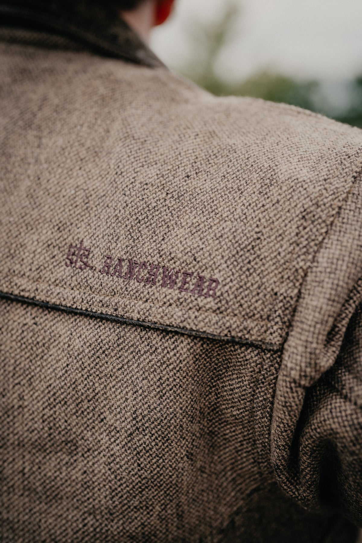 'Homesteader' Men's Heather Brown Wool Jacket by STS Ranchwear