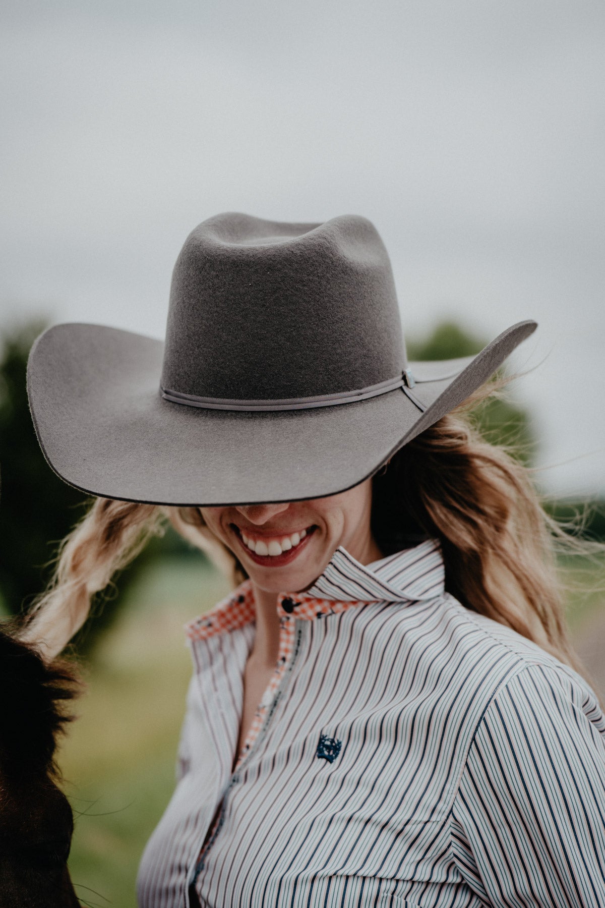 '9th Round' 3X Felt Cowboy Hat Cody Johnson X Resistol (Granite)