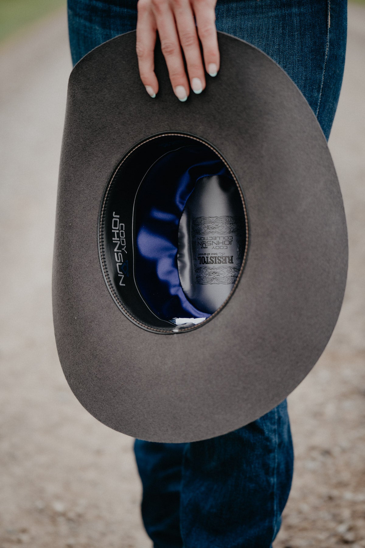 '9th Round' 3X Felt Cowboy Hat Cody Johnson X Resistol (Granite)