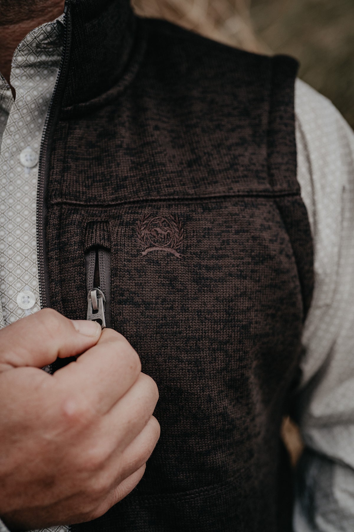 'Wacey' Brown CINCH Men's Sweater Vest