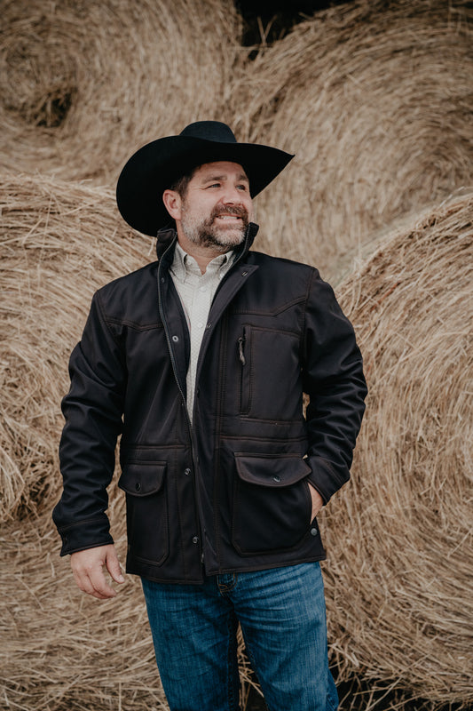 'Brazos' Men's Black Enzyme Jacket by STS Ranchwear