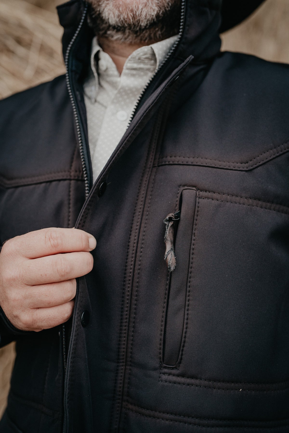 'Brazos' Men's Black Enzyme Jacket by STS Ranchwear
