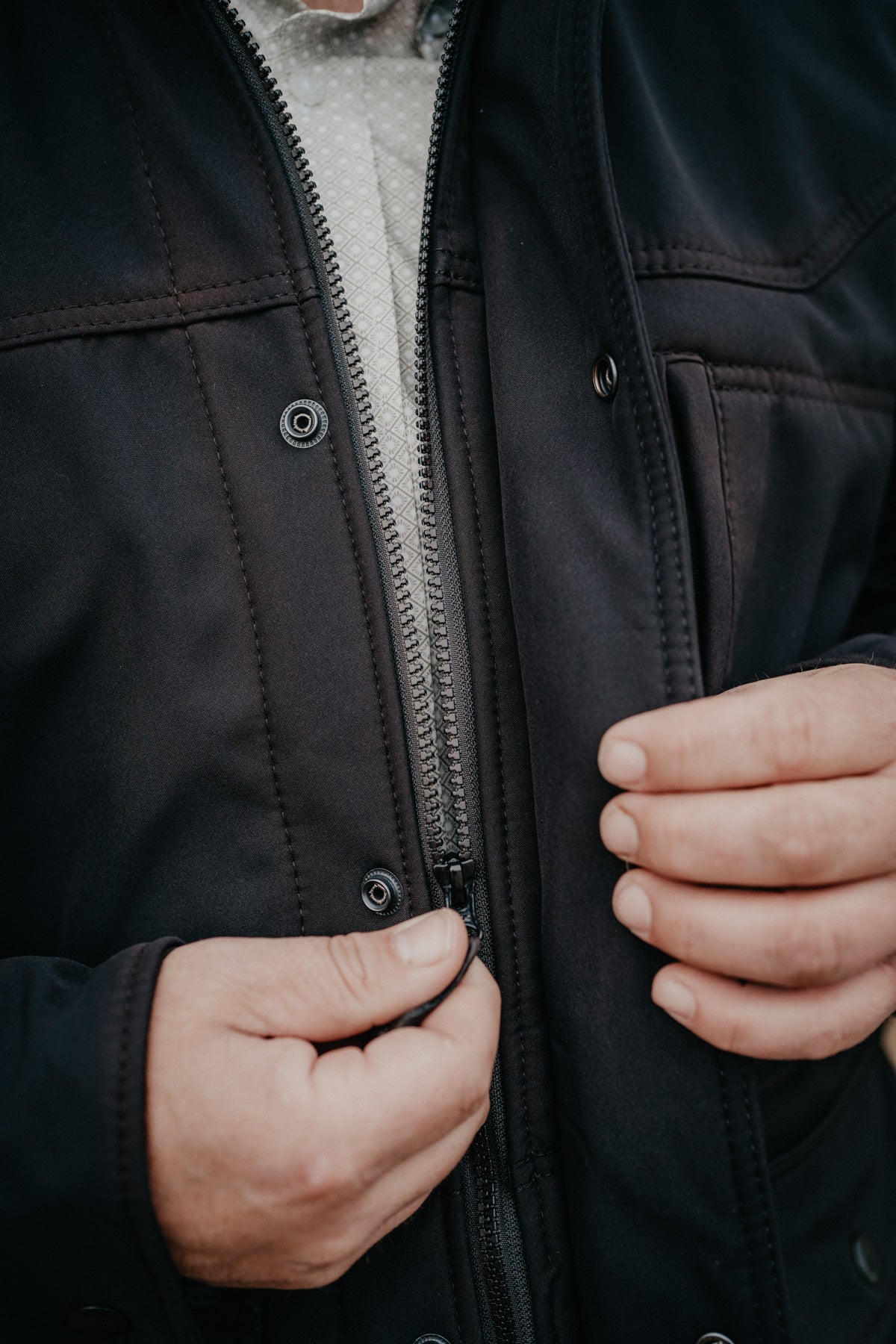 'Brazos' Men's Black Enzyme Jacket by STS Ranchwear