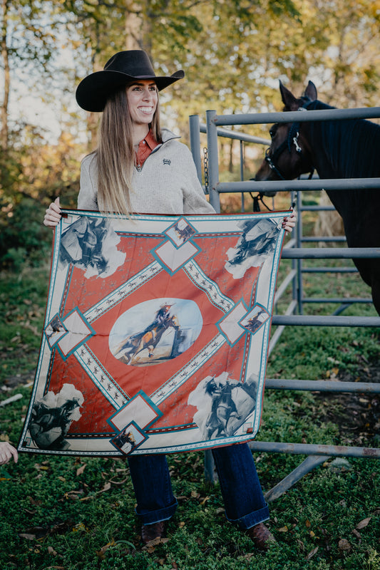 'Barrel Racer' Silk Wild Rag