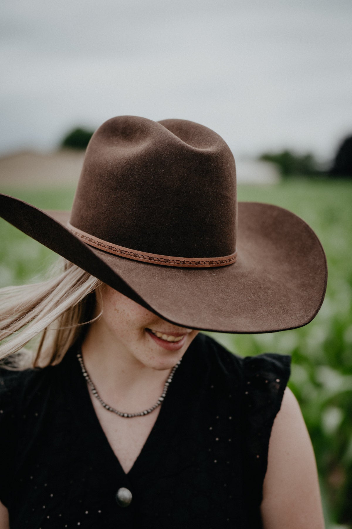 'Cedar Trail' 6X Felt Cowboy Hat by George Strait X Resistol (Chocolate)