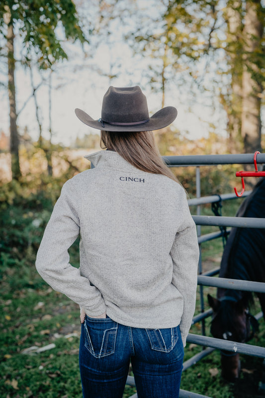 'Hayes' Men's CINCH Heather Stone 1/4 Zip Sweater