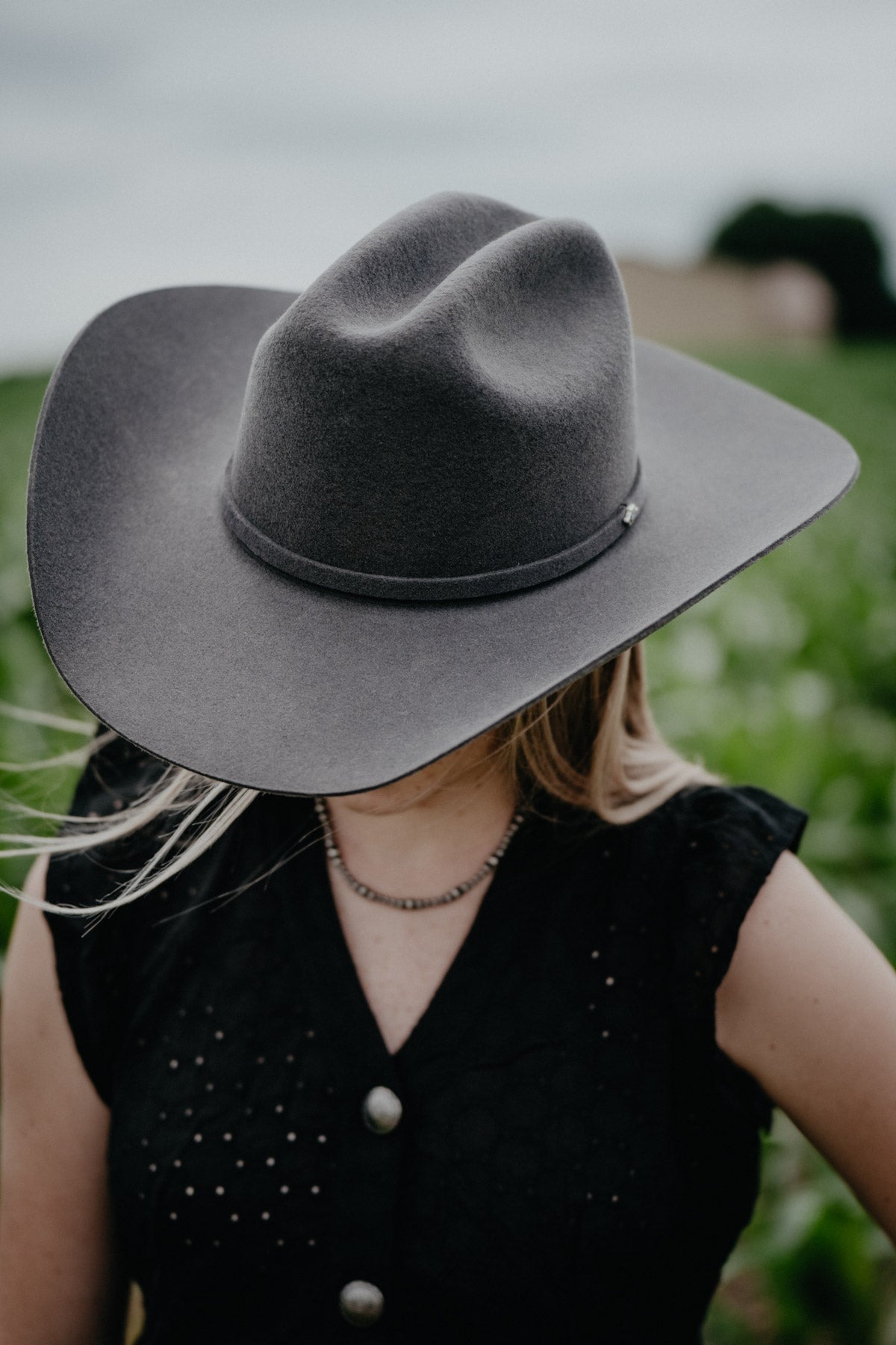 'Mason' 4X Felt Cowboy Hat by Stetson (Granite)