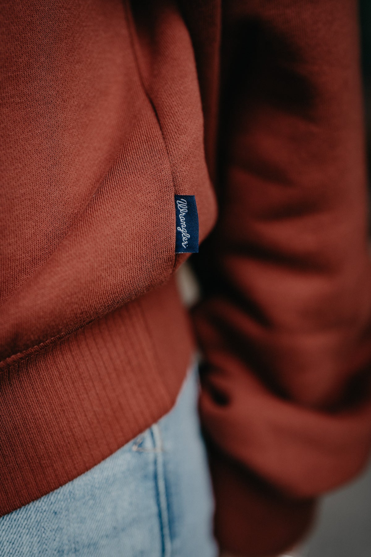 'Palli' Women's Burnt Orange Horse 1/4 Zip by Wrangler