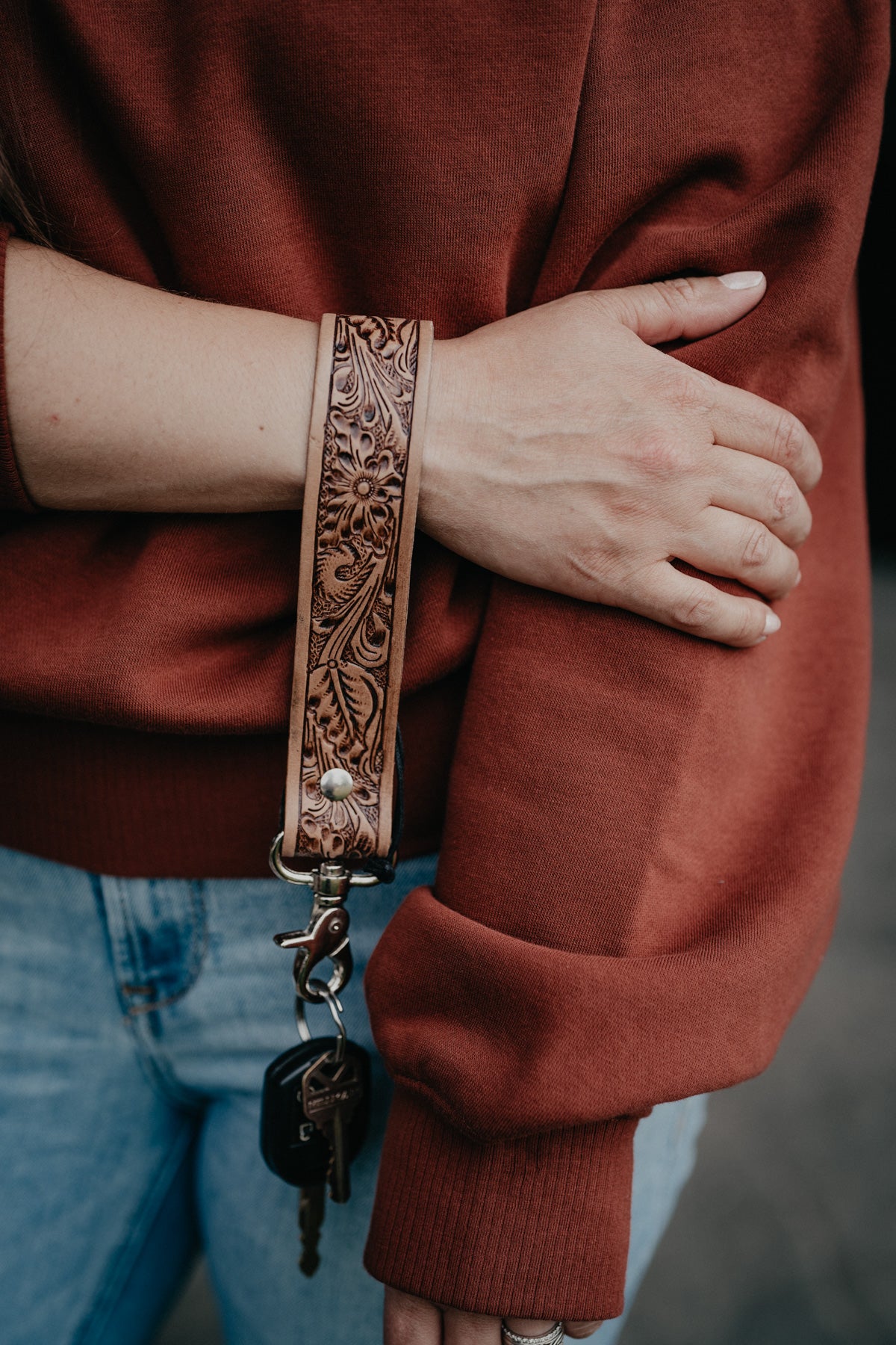 Western Loop Keychain Wristlet