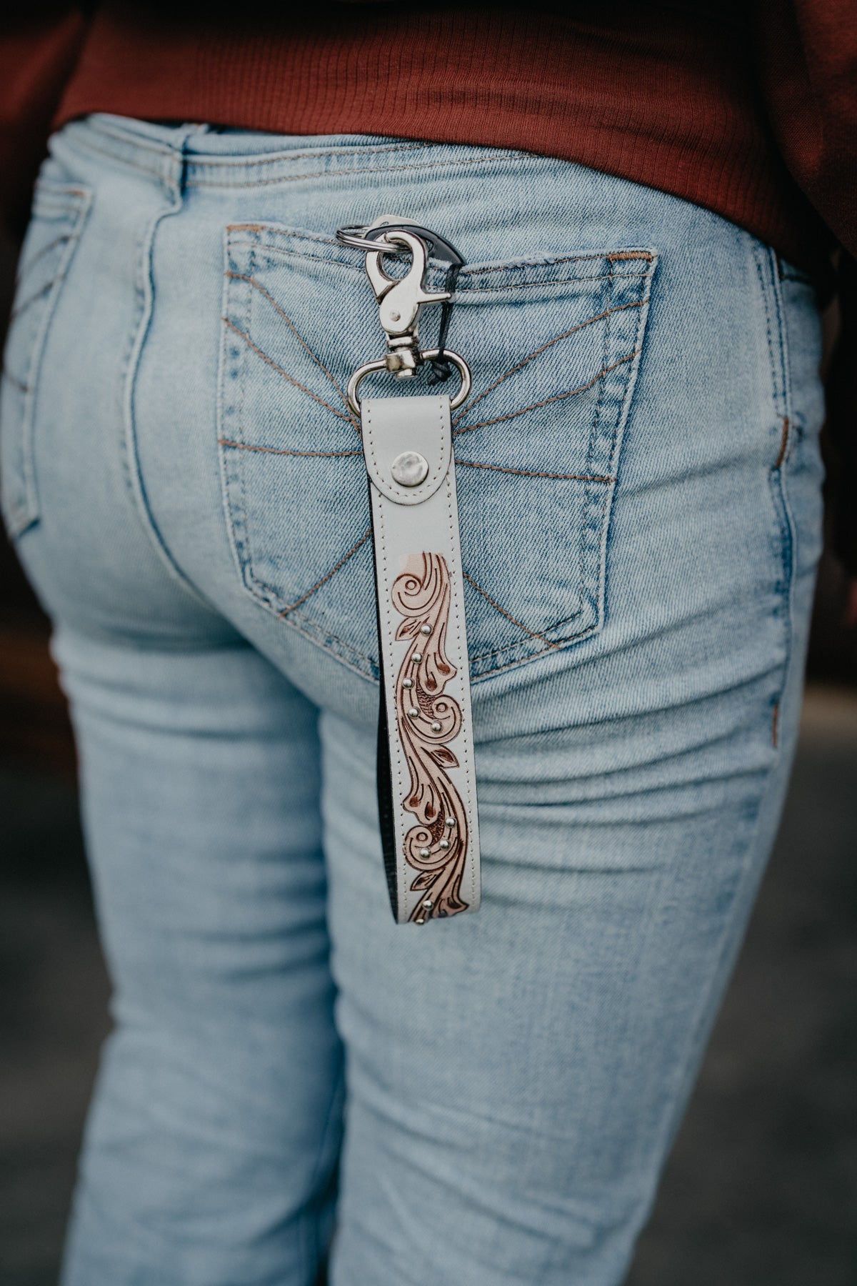 Western Loop Keychain Wristlet
