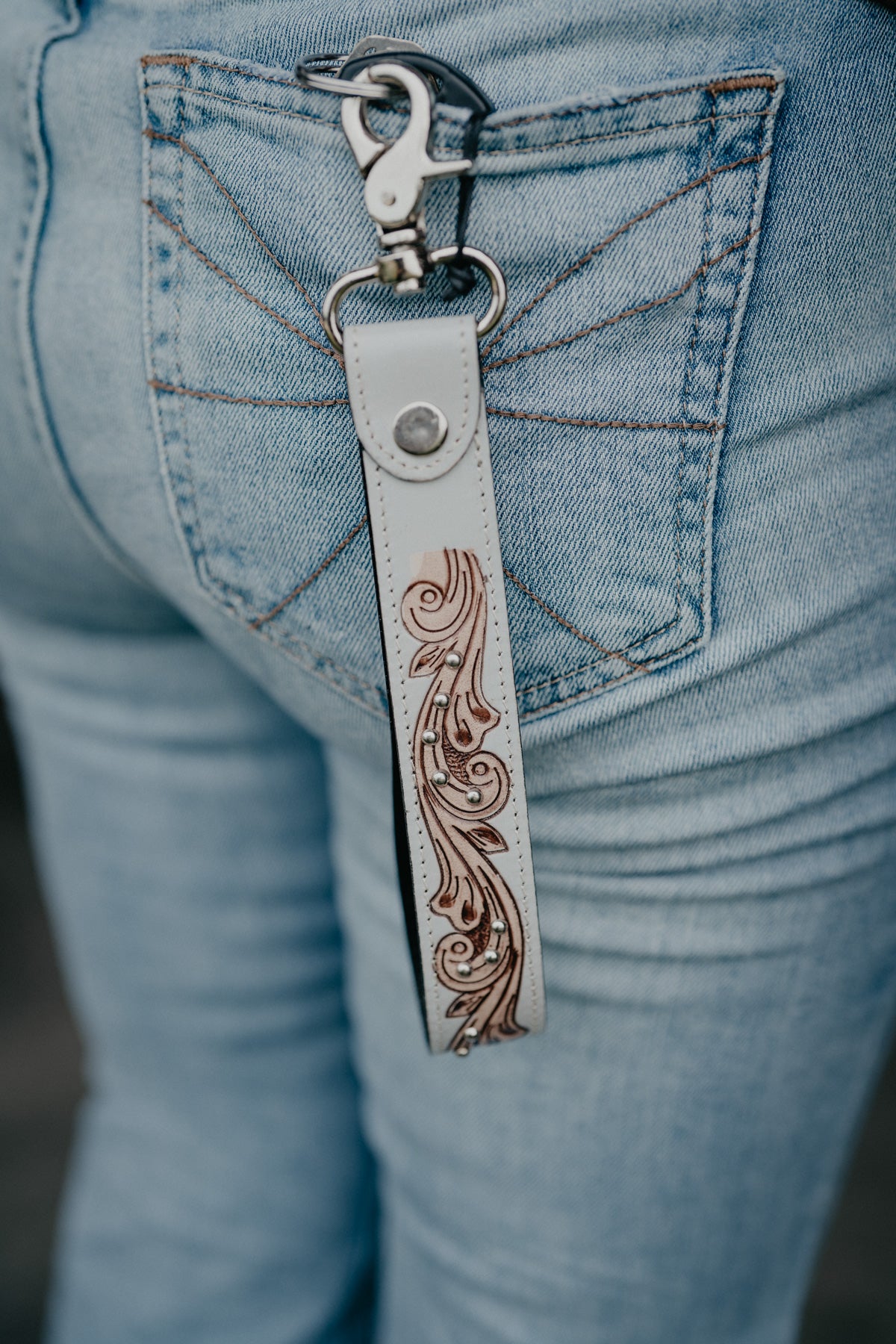 Western Loop Keychain Wristlet