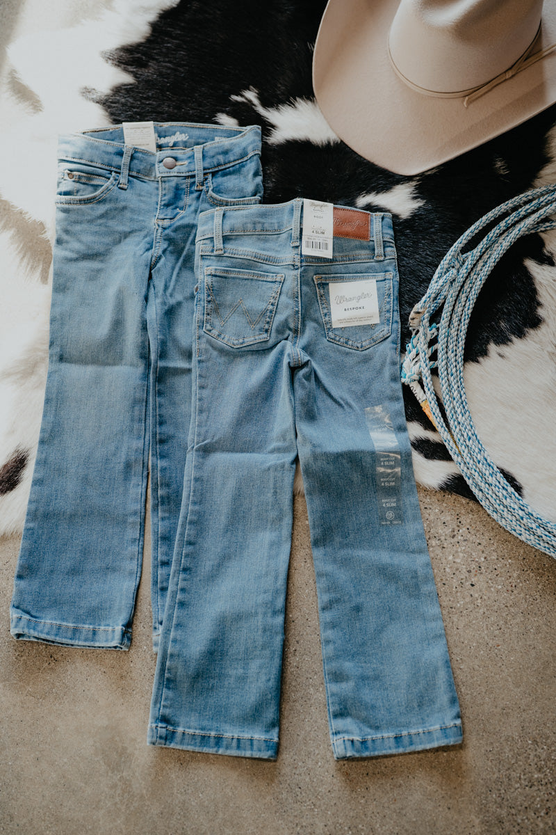 'Palmer' Wrangler Girls Bespoke Bootcut Jean (4-16; Regular & Slim Fit)