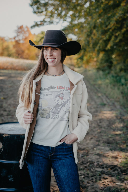 'Comic Cowgirl' Women's Wrangler Graphic T