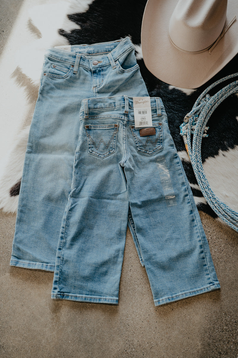 'Clara' Girl's Wrangler Wide Leg Jean (4T - 16)