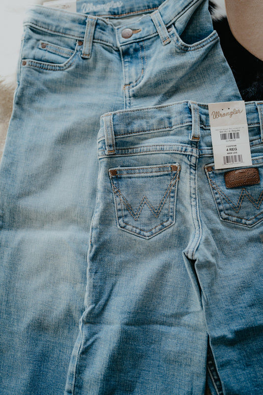 'Clara' Girl's Wrangler Wide Leg Jean (4T - 16)
