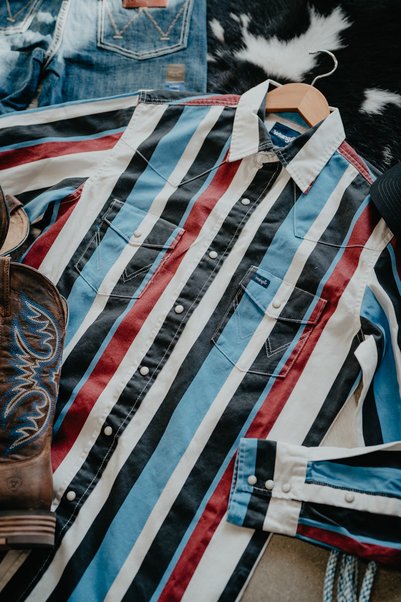 'Damon' Vintage Men's Pearl Snap by Wrangler (S-XXL)