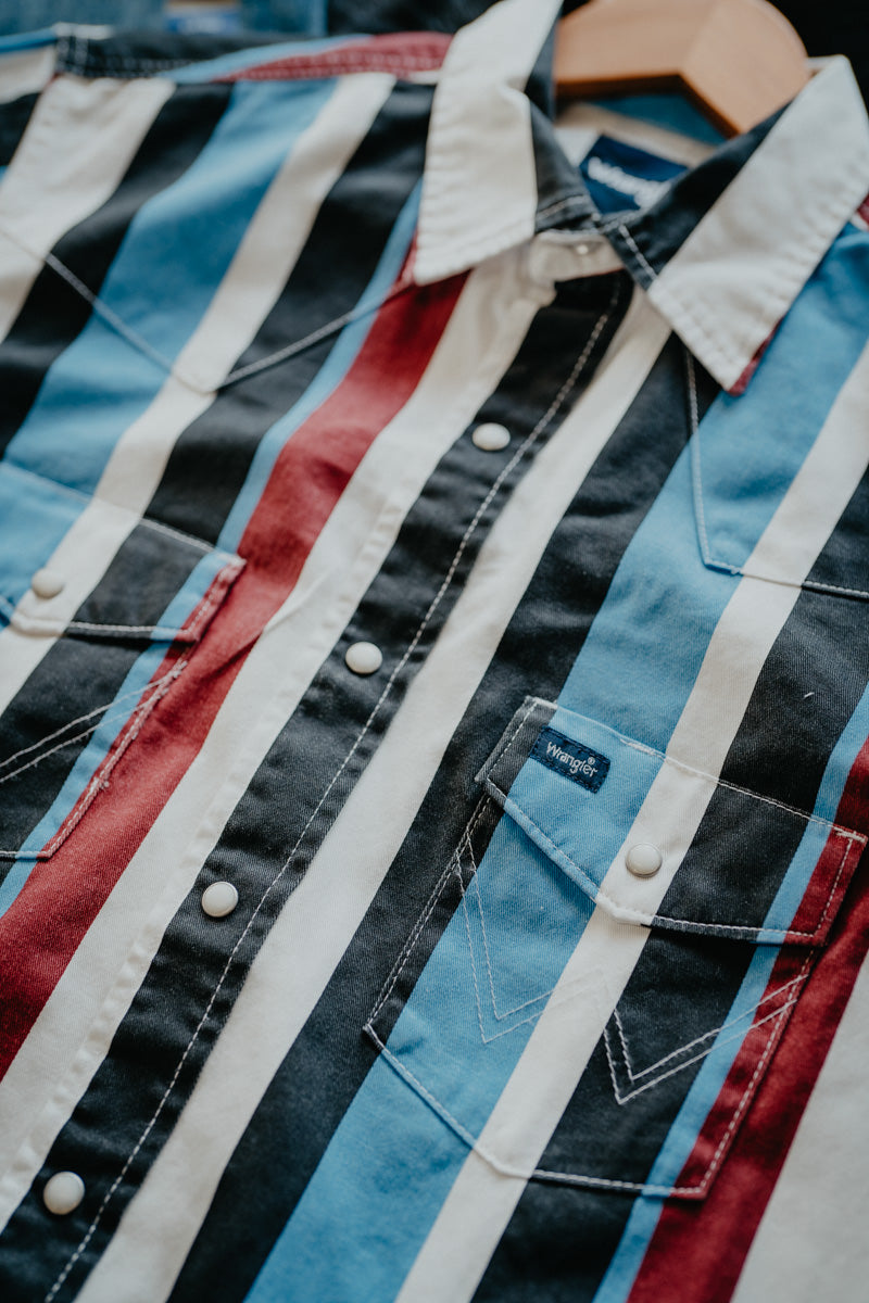 'Damon' Vintage Men's Pearl Snap by Wrangler (S-XXL)