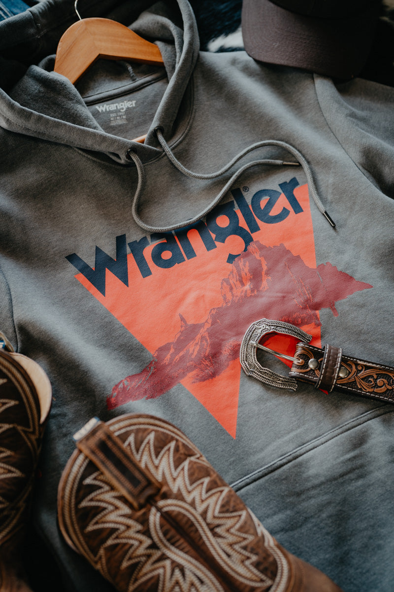 'Grayson' Grey Wrangler Men's Scenic Graphic Hoodie (S - XXL)