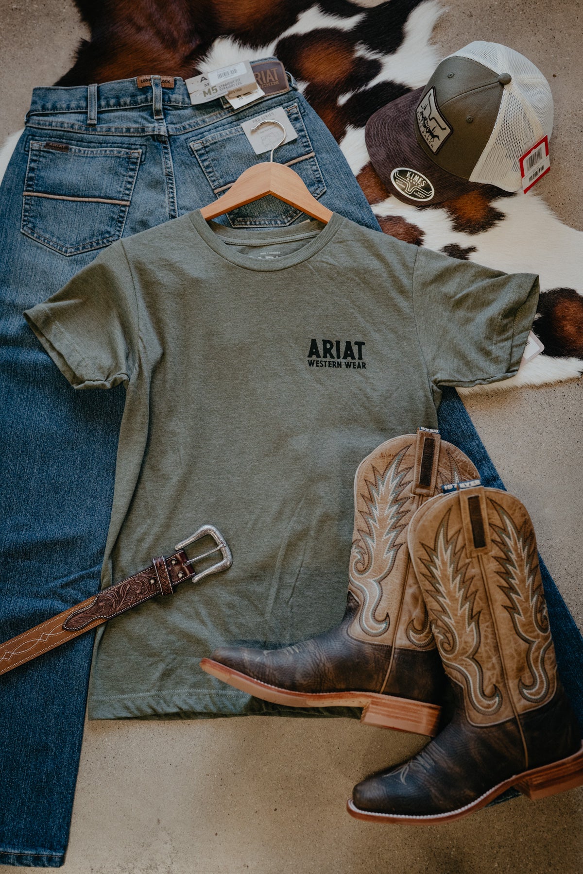 'Sullivan' Men's  Forest Green Ariat T-Shirt