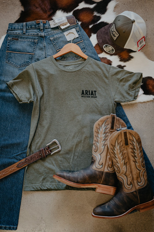 'Sullivan' Men's  Forest Green Ariat T-Shirt