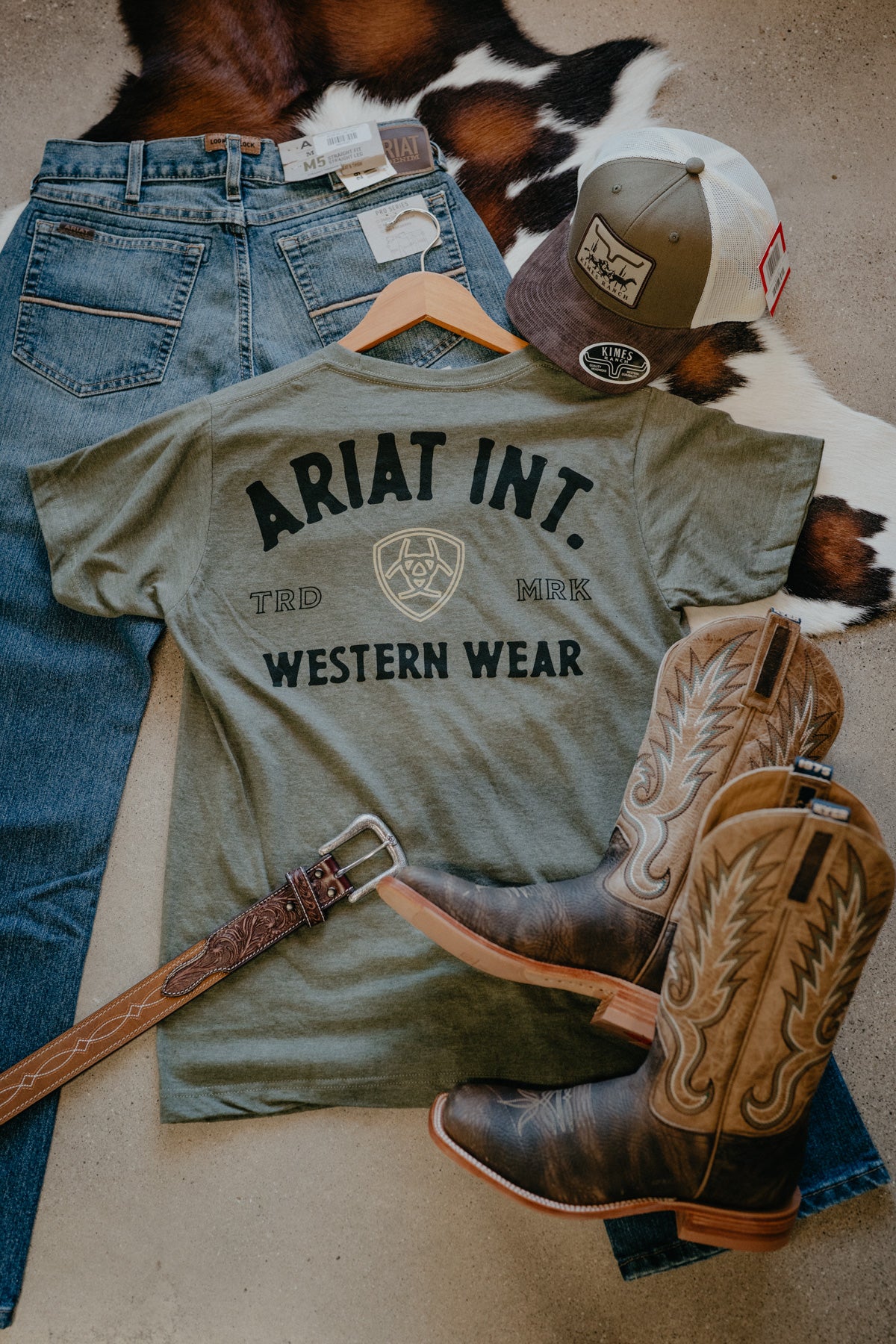 'Sullivan' Men's  Forest Green Ariat T-Shirt