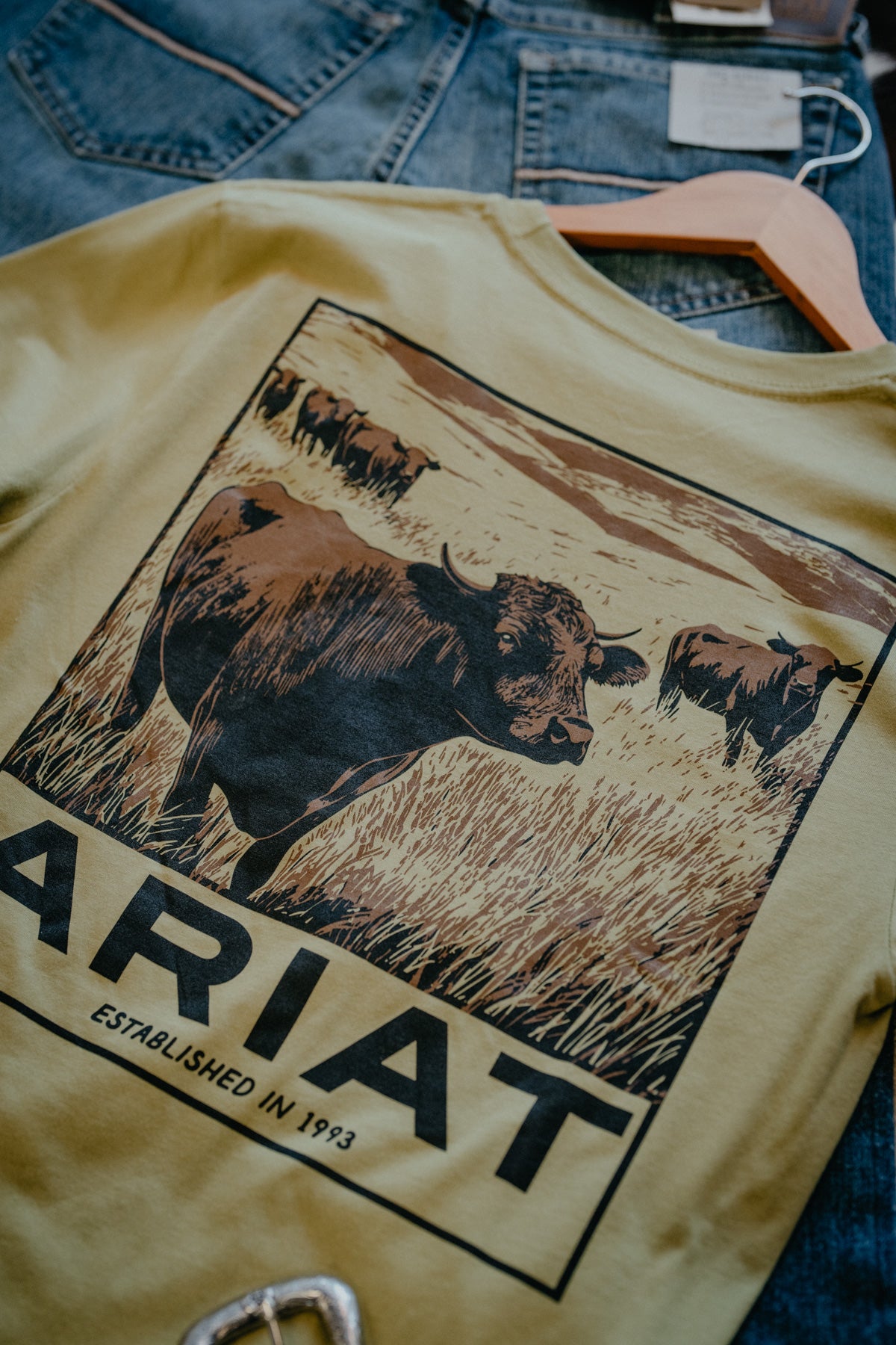 'Grazers' Men's Green T-Shirt by Ariat