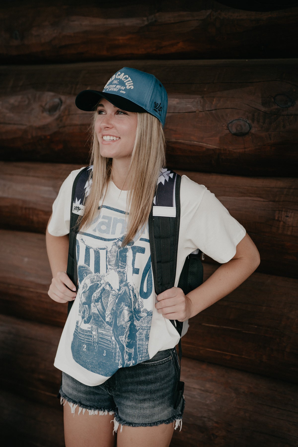 OX Hooey Backpack - Black / Grey Aztec Body with Grey Accents