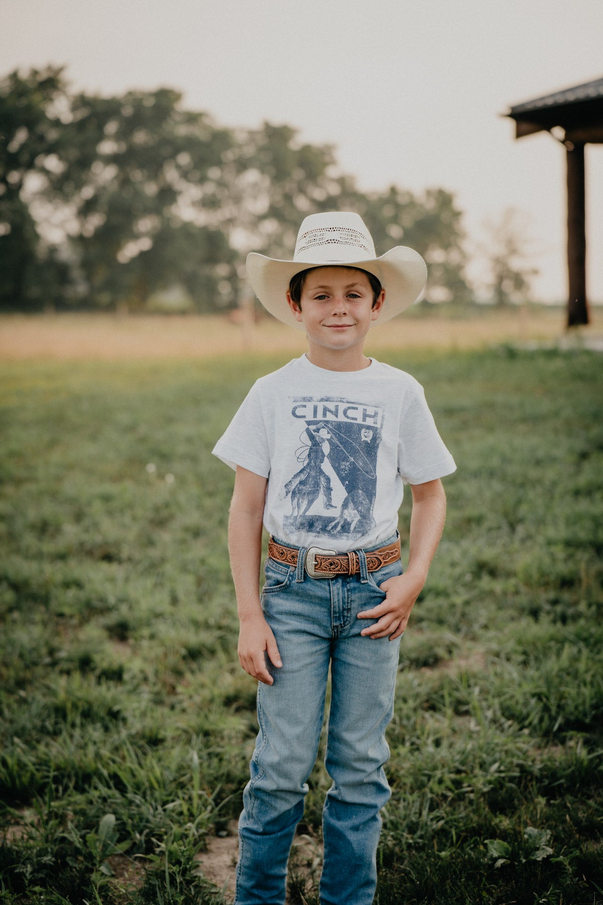 'Roped In' Boys Youth CINCH Roping Tee (Youth S - XL)