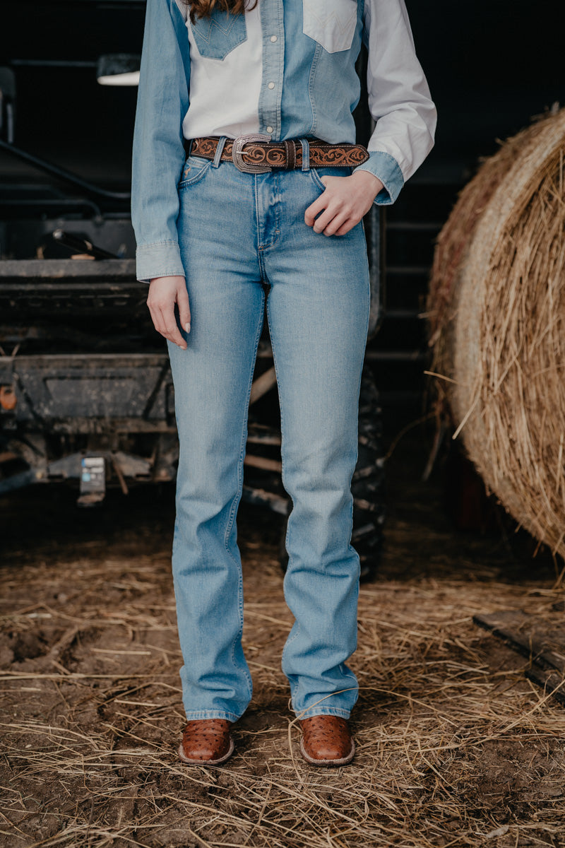 'Camila' Ultra High Rise Rodeo Bootcut Jean by Wrangler (24-35; Inseams 32-38)