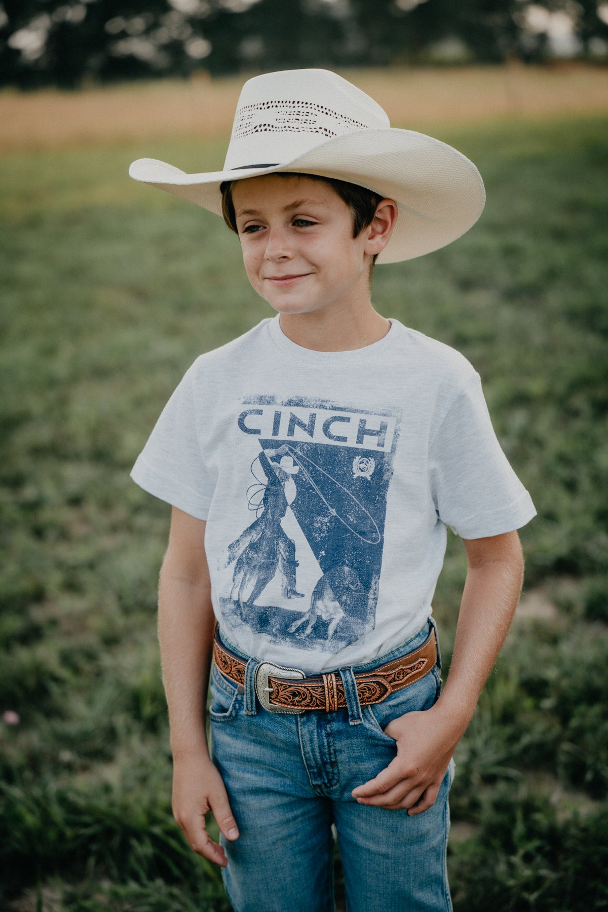 'Roped In' Boys Youth CINCH Roping Tee (Youth S - XL)