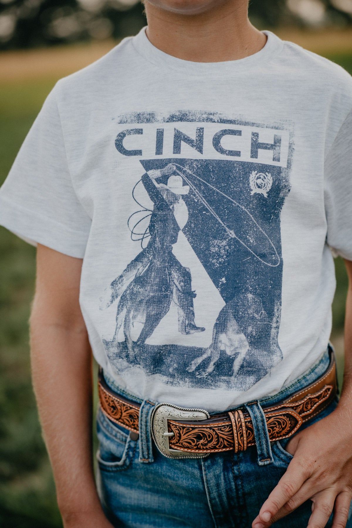 'Roped In' Boys Youth CINCH Roping Tee (Youth S - XL)
