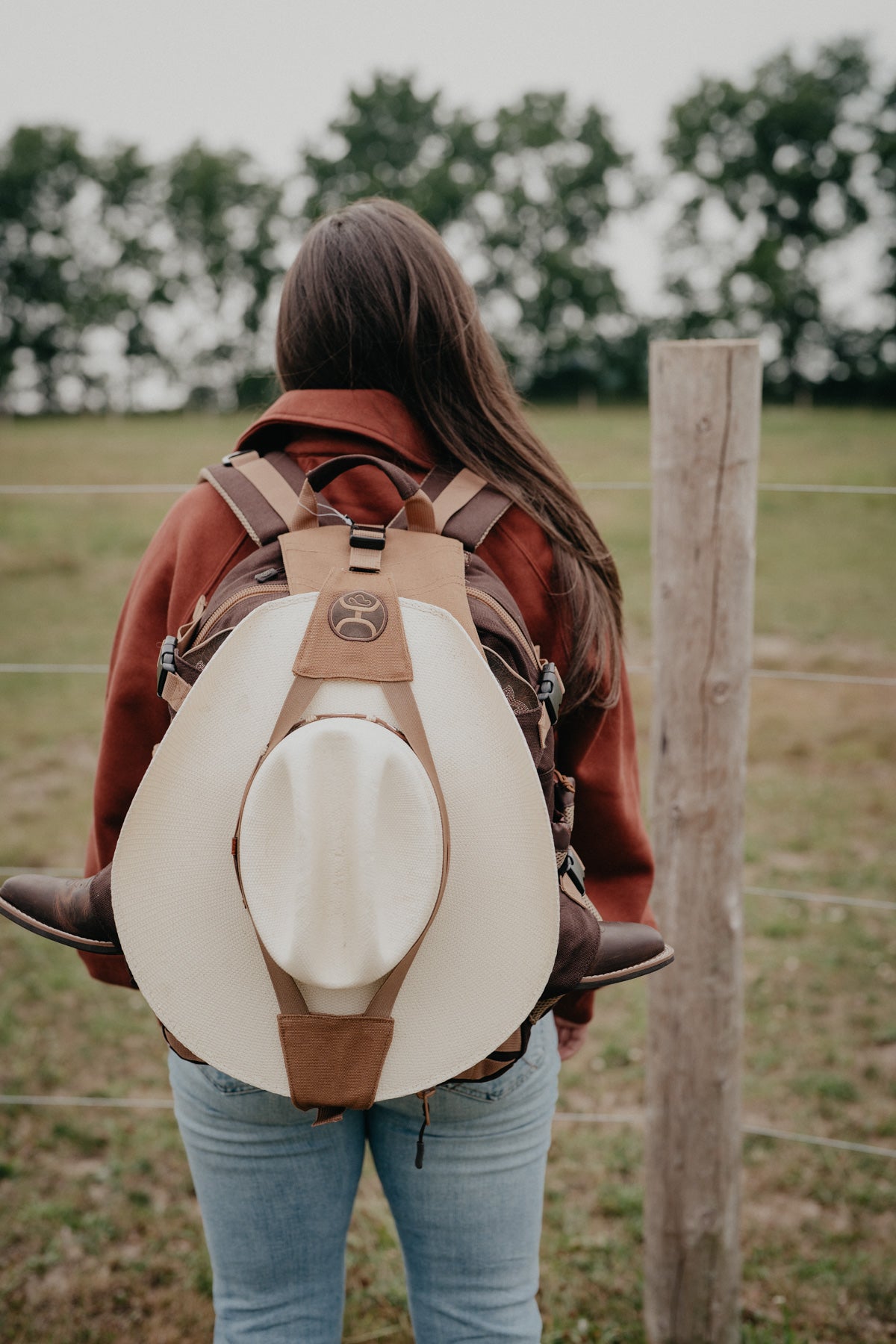 'Mule' Hooey Backpack Brown with Tan Accents