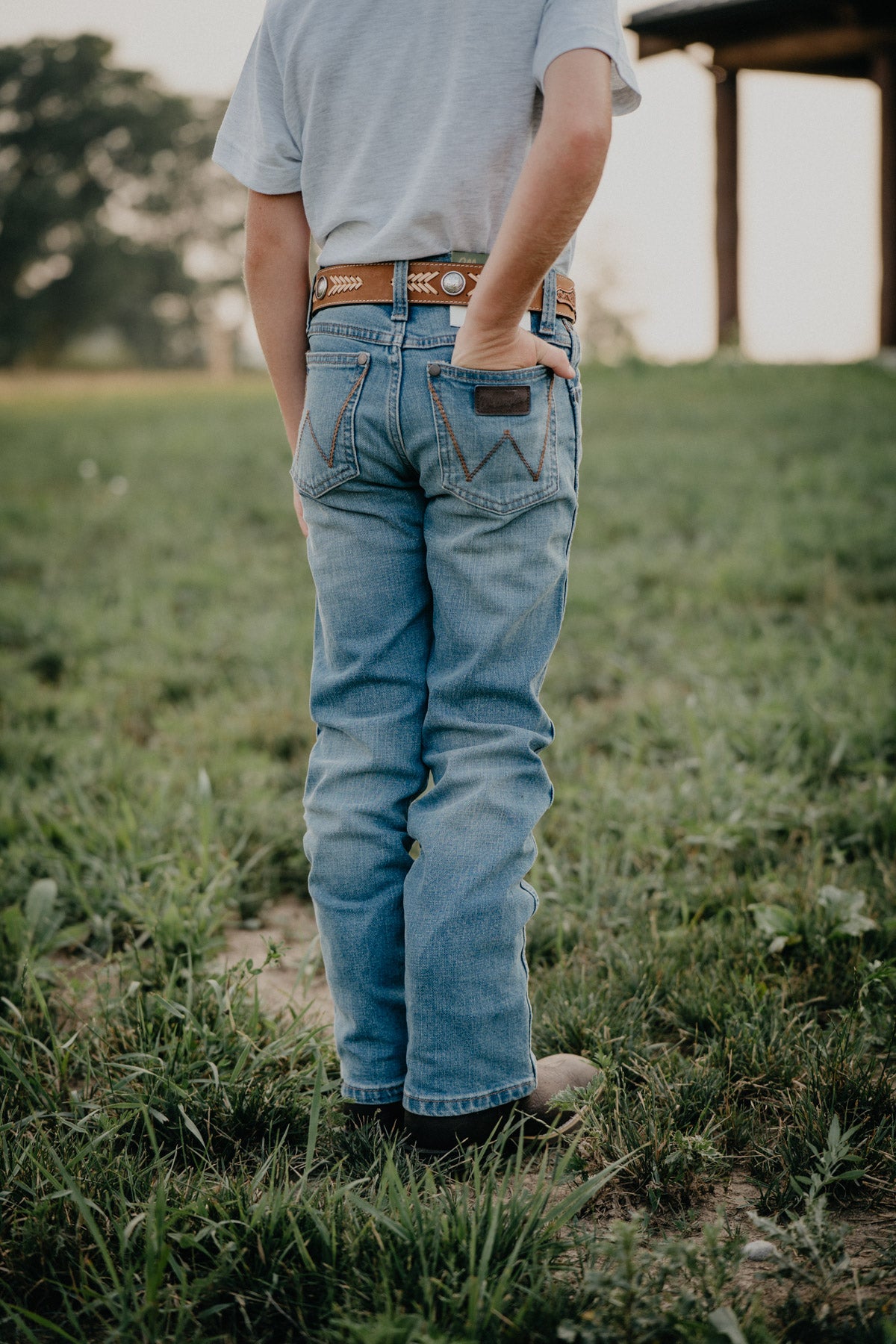 'Boone' Boy's Retro Slim Straight Wrangler Jeans (Slim & Reg. Fit)