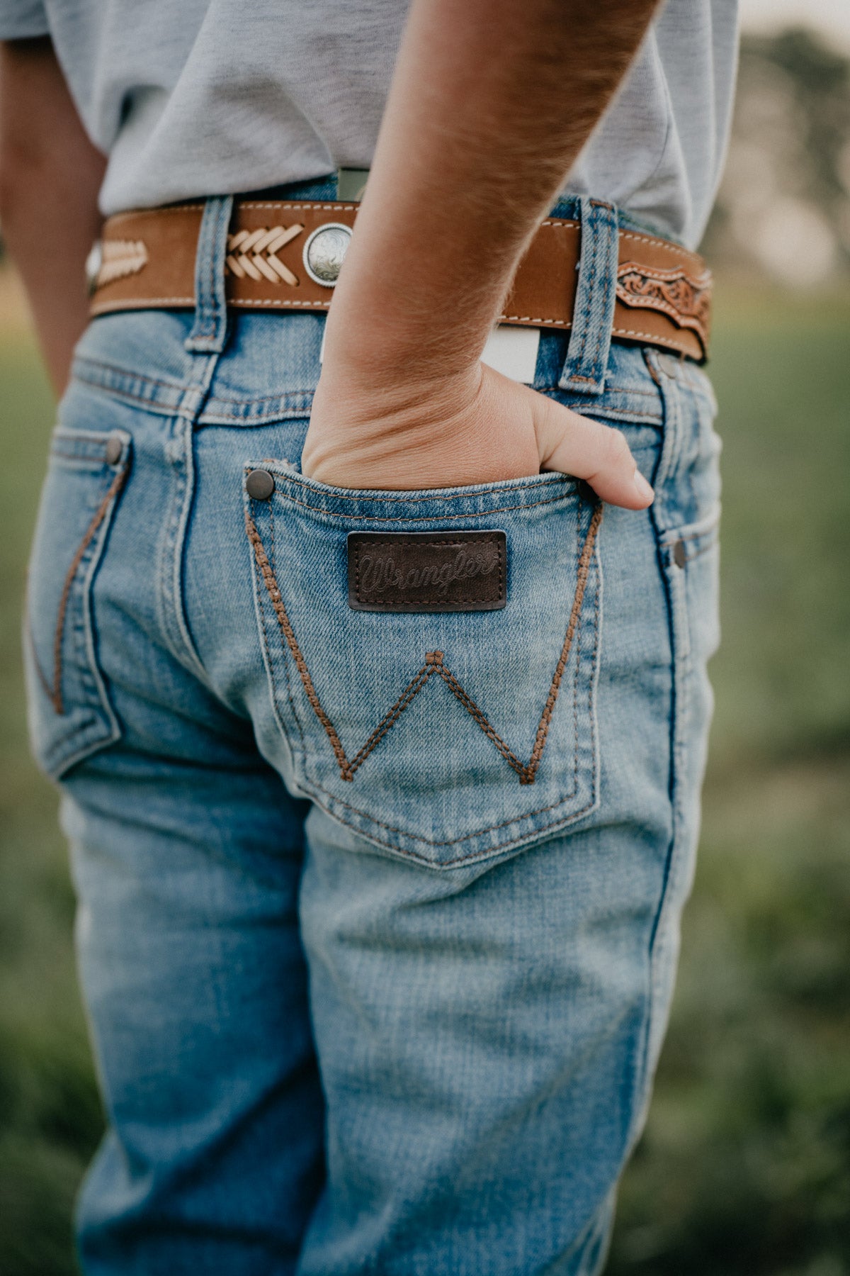 'Boone' Boy's Retro Slim Straight Wrangler Jeans (Slim & Reg. Fit)