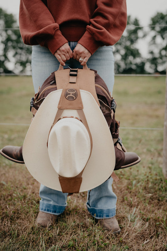 'Mule' Hooey Backpack Brown with Tan Accents