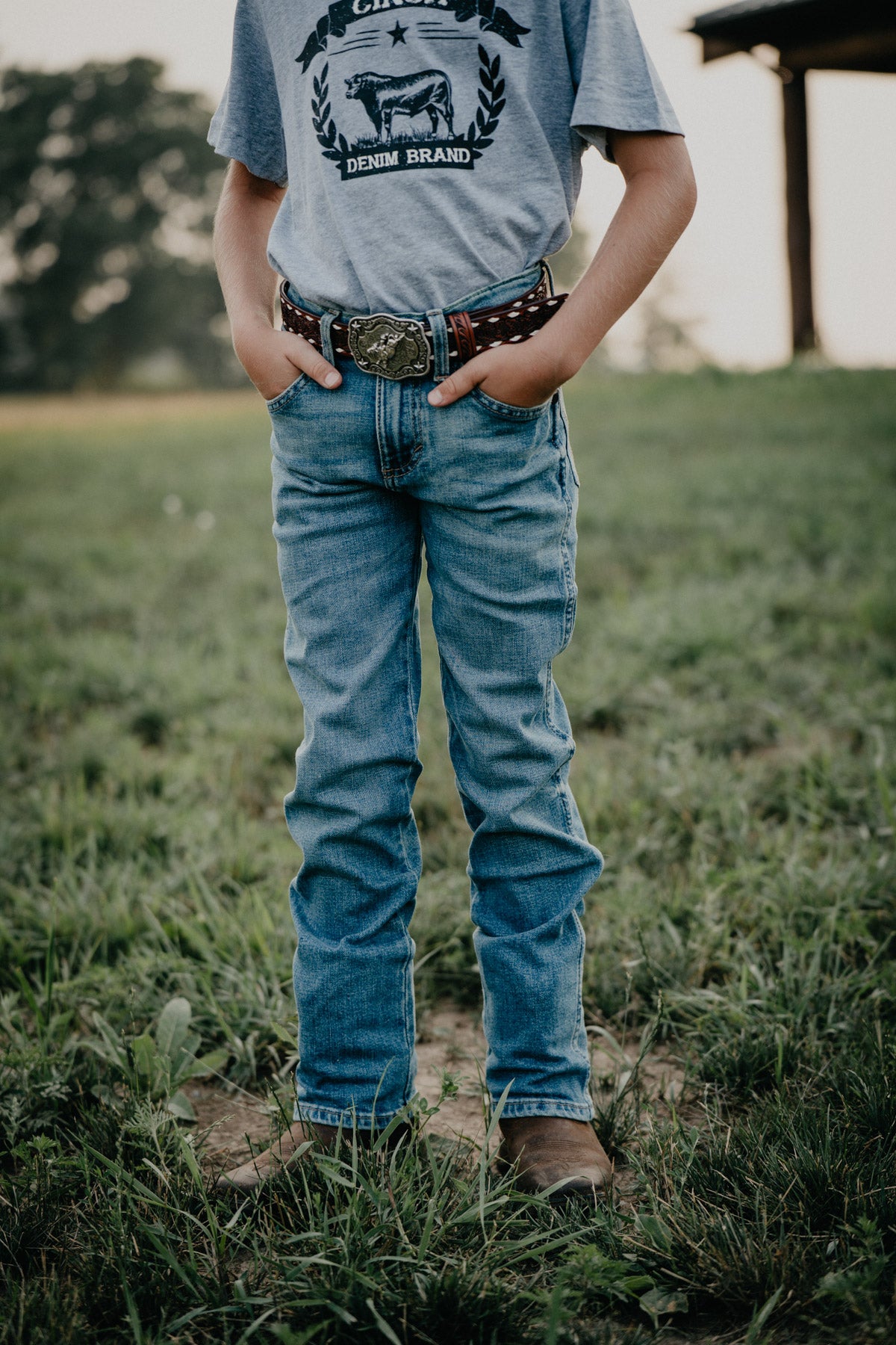 'Carson' Boy's Retro Slim Straight Jeans by Wrangler (Slim & Reg. Fit)